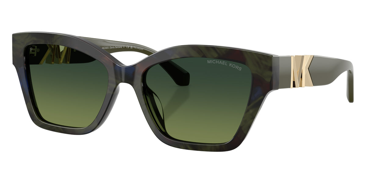 MICHAEL KORS MK2292U Santa Barbara 3902T4 55 - Olive Camo Tortoise / Olive Polarized #id:mk2292u3902t4_s:102105