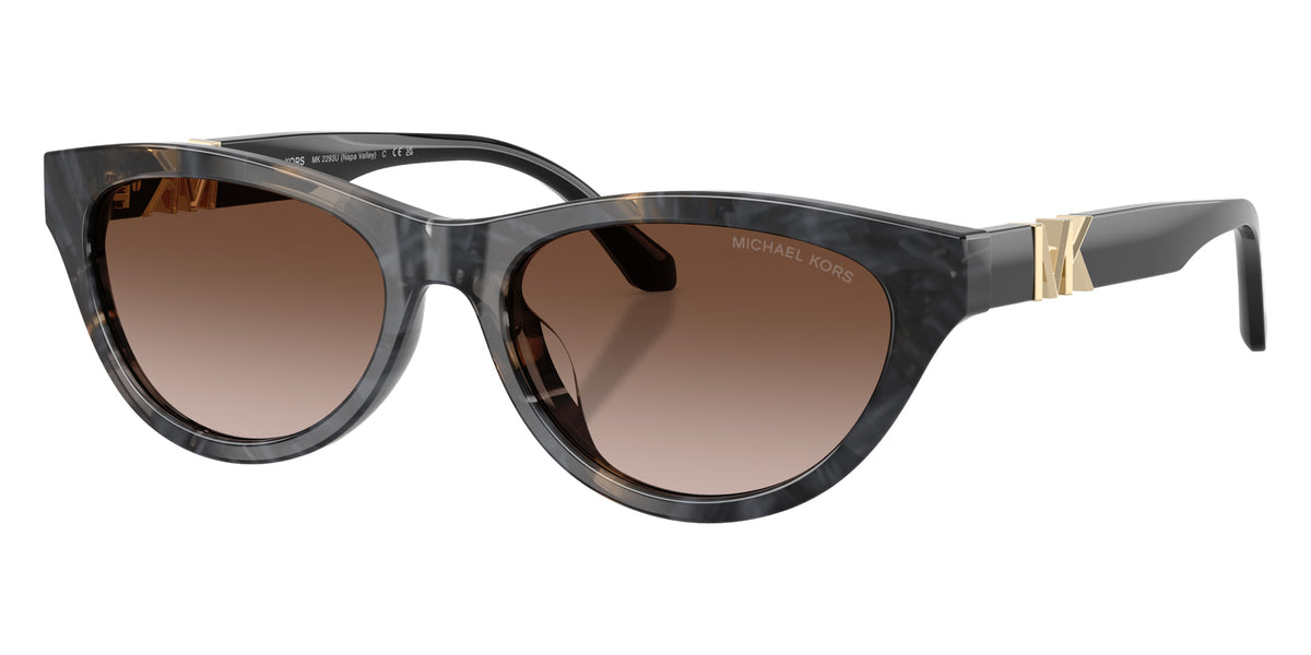 MICHAEL KORS MK2293U Napa Valley 394513 54 - Black Camo Tortoise / Brown Gradient #id:mk2293u394513_s:102105