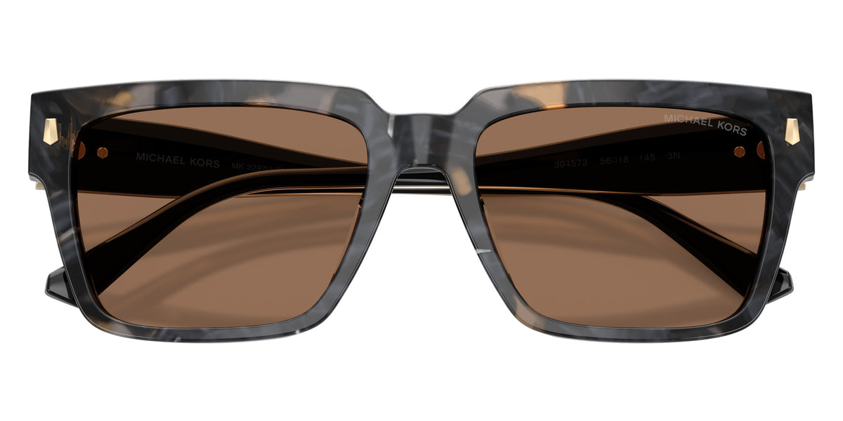 MICHAEL KORS MK2297U Dubrovnik 394573 56 - Black Camo Tortoise / Brown #id:mk2297u394573_s:102120