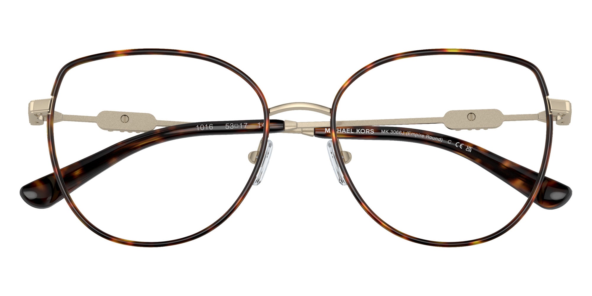 MICHAEL KORS MK3066J Empire Round 1016 53 - Light Gold/Dark Tortoise #id:mk3066j1016_s:100120