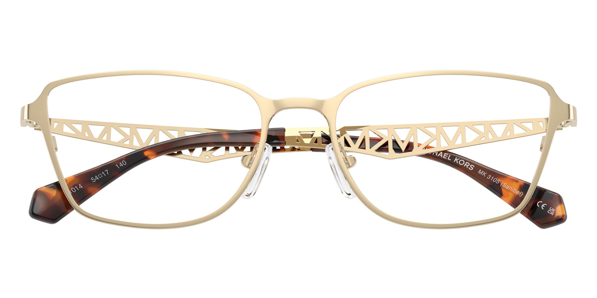 MICHAEL KORS MK3105 Sanibel Rectangle Eyeglasses | EyeOns.com