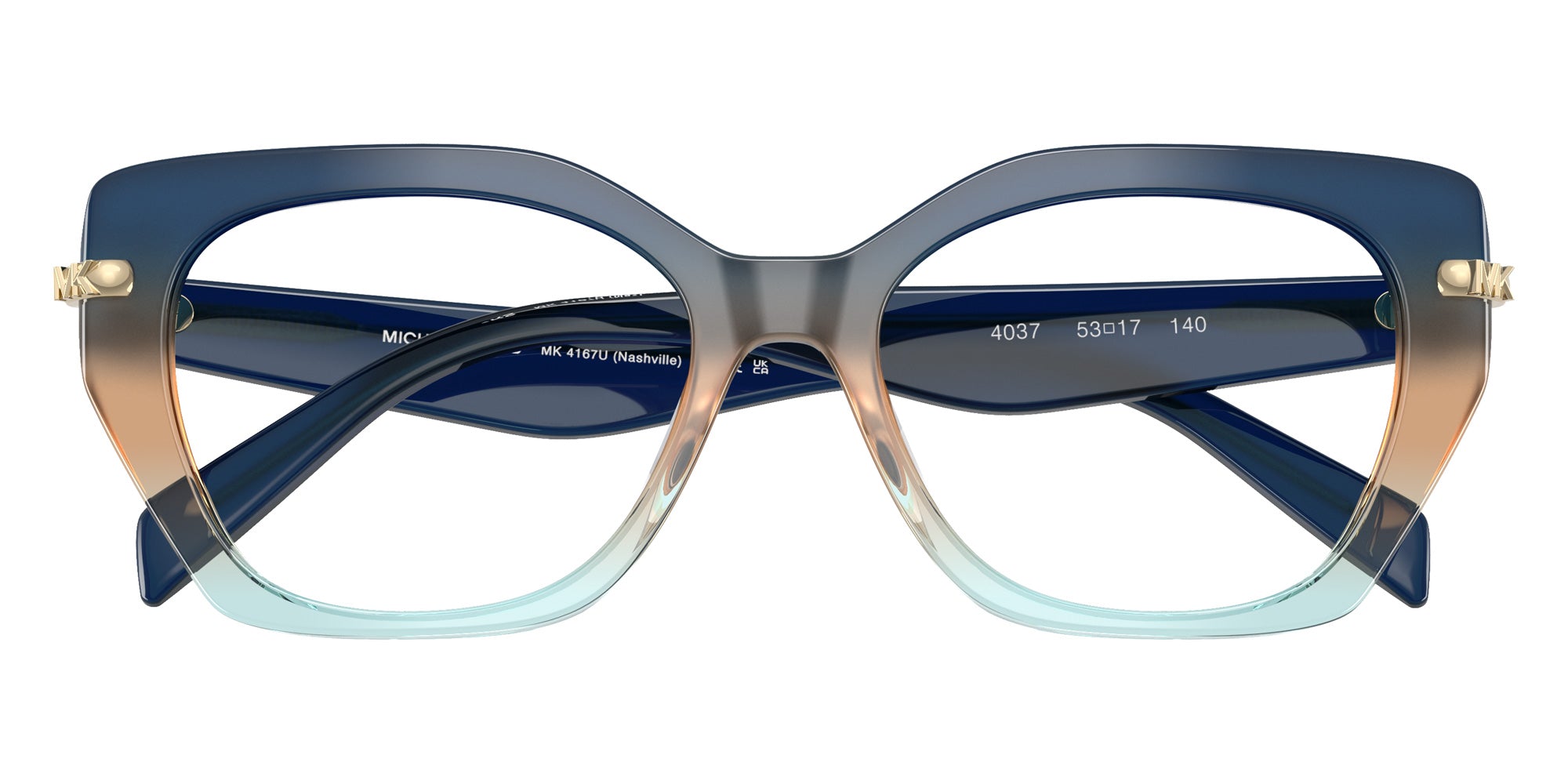 pipi☆ MICHAEL KORS MK4167U Nashville Irregular Eyeglasses | EyeOns.com