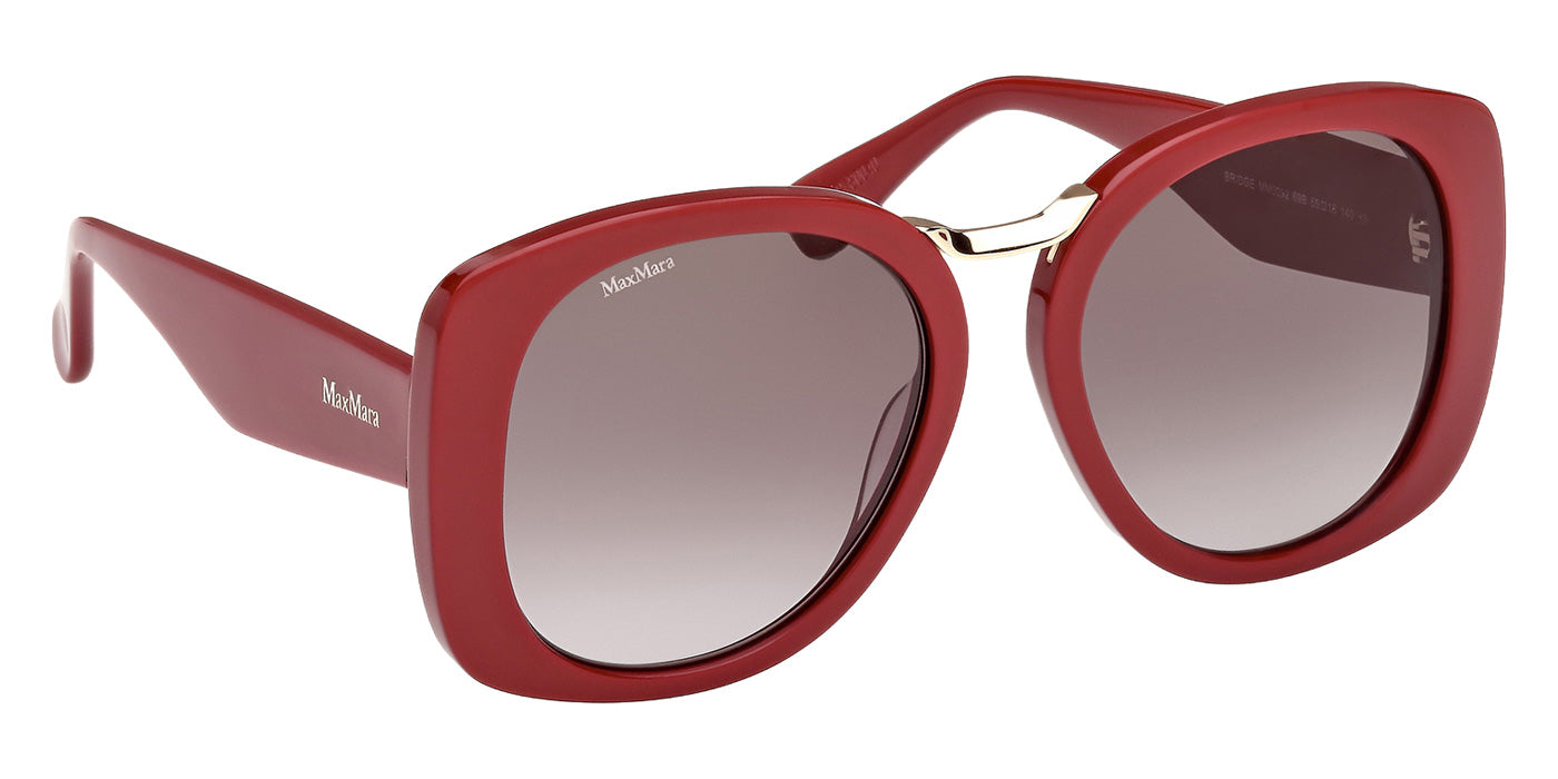 Max Mara MM0092 BRIDGE 69B 55 - Shiny Bordeaux / Gradient Smoke #id:mm009269b_s:100135