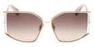 Max Mara MM0142 MENTON-4 32F 59 - Shiny Pale Gold / Gradient Brown #id:mm014232f_s:100100
