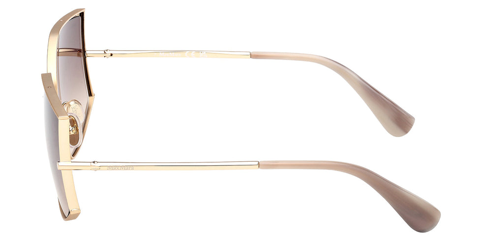 Max Mara MM0142 MENTON-4 32F 59 - Shiny Pale Gold / Gradient Brown #id:mm014232f_s:100110