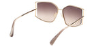Max Mara MM0142 MENTON-4 32F 59 - Shiny Pale Gold / Gradient Brown #id:mm014232f_s:100125