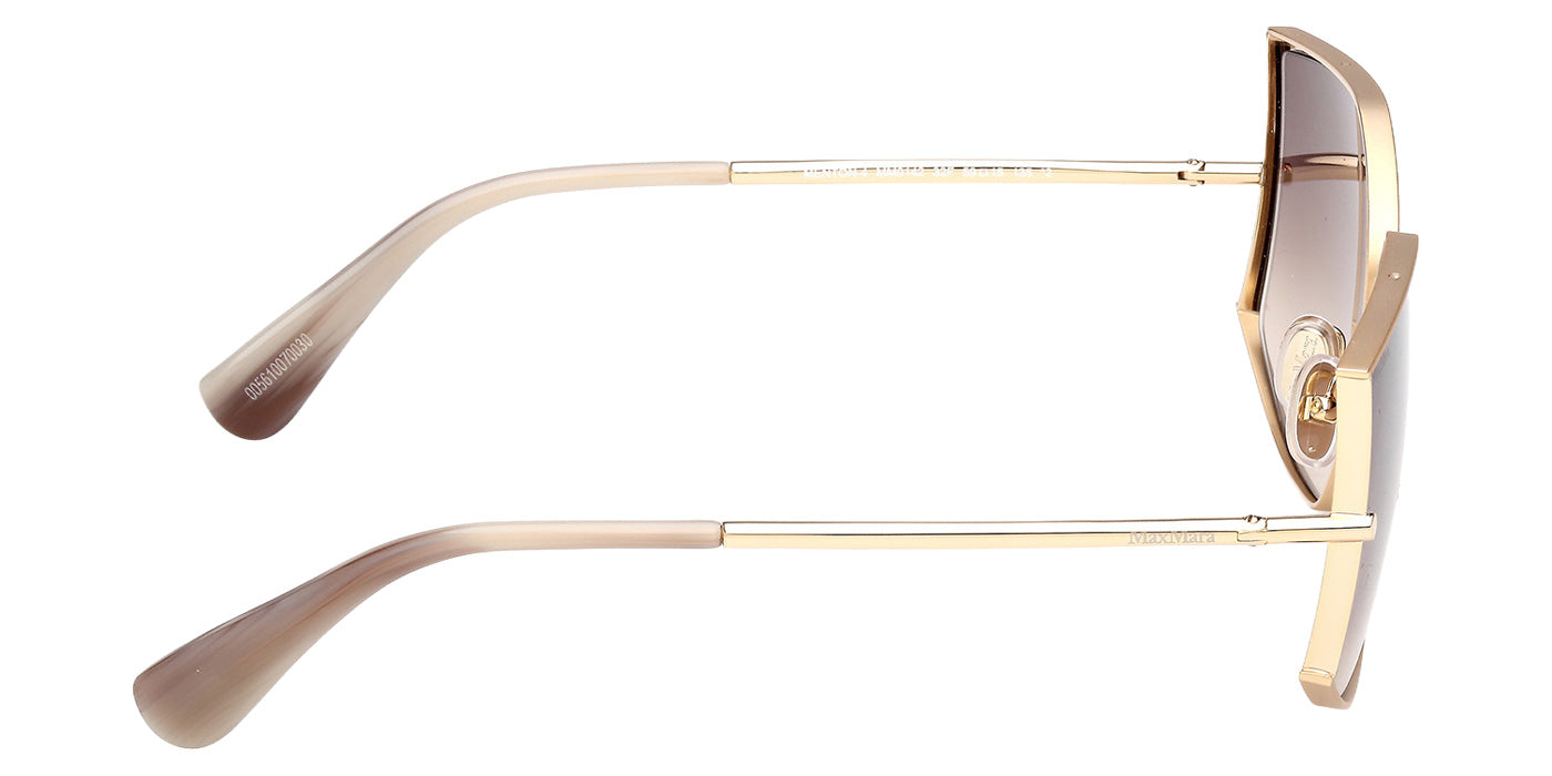 Max Mara MM0142 MENTON-4 32F 59 - Shiny Pale Gold / Gradient Brown #id:mm014232f_s:100130