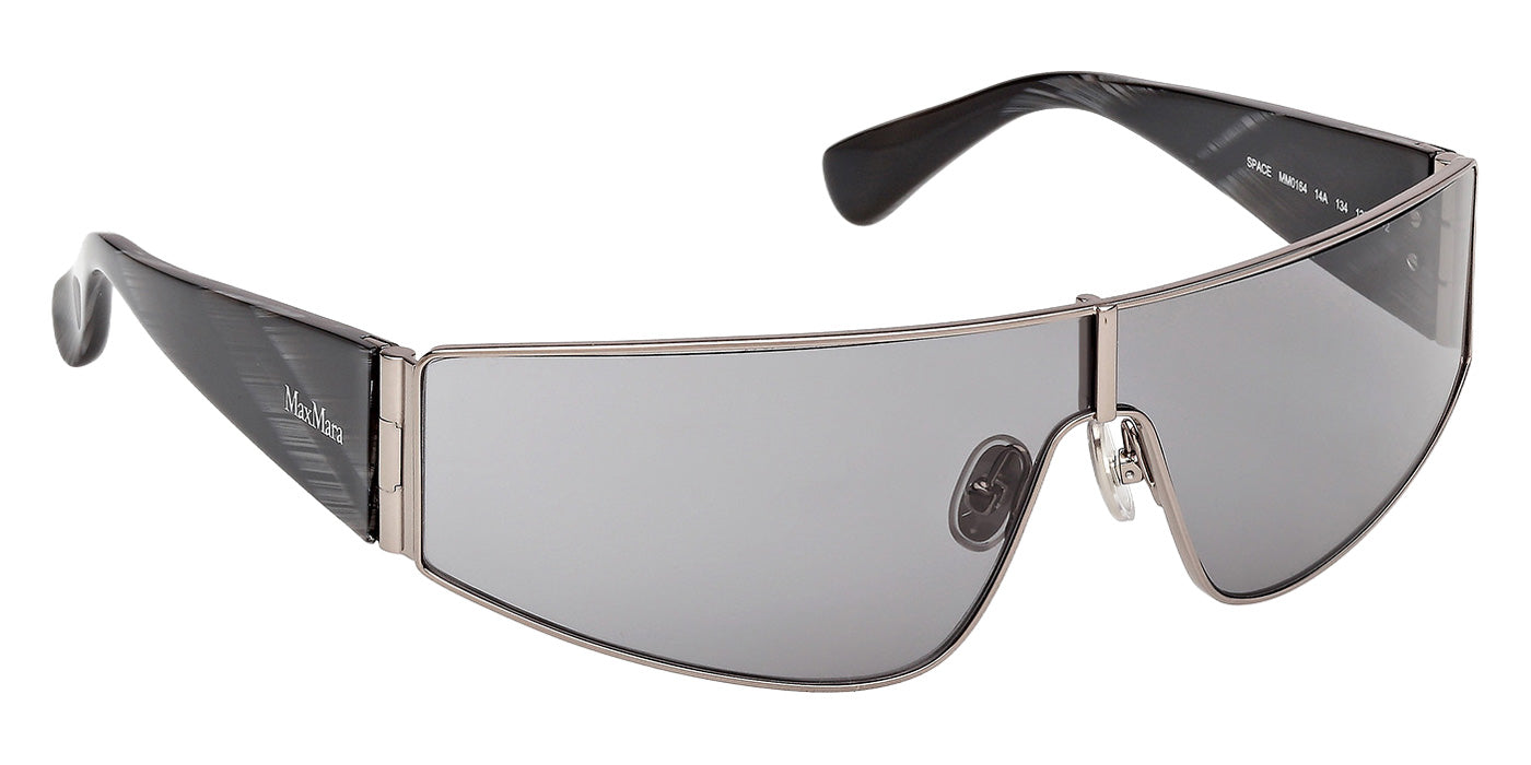 Max Mara MM0164 SPACE 14A 134 - Shiny Light Ruthenium / Smoke #id:mm016414a_s:100135