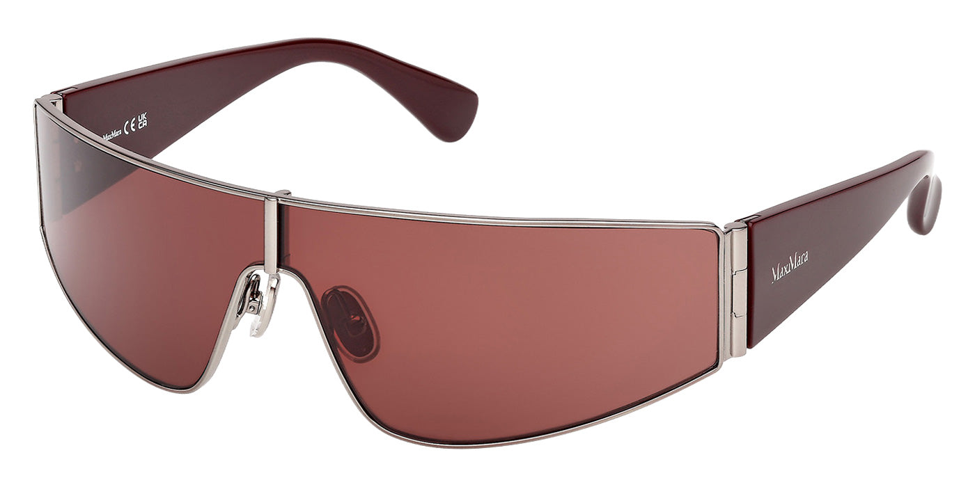 Max Mara MM0164 SPACE 14S 134 - Shiny Light Ruthenium / Bordeaux #id:mm016414s_s:102105