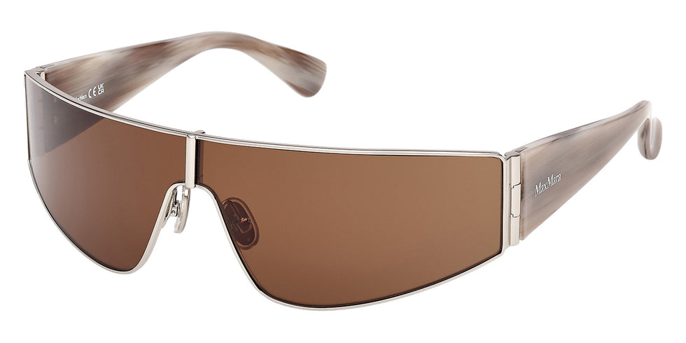 Max Mara MM0164 SPACE 16E 134 - Shiny Palladium / Brown #id:mm016416e_s:104105