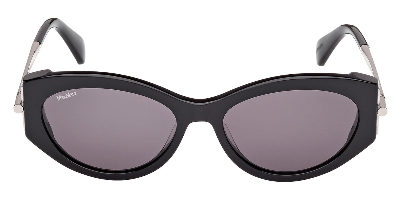 Max Mara MM0167 ROQUEBRUNE 1 01A 54 - Shiny Black / Smoke #id:mm016701a_s:100100
