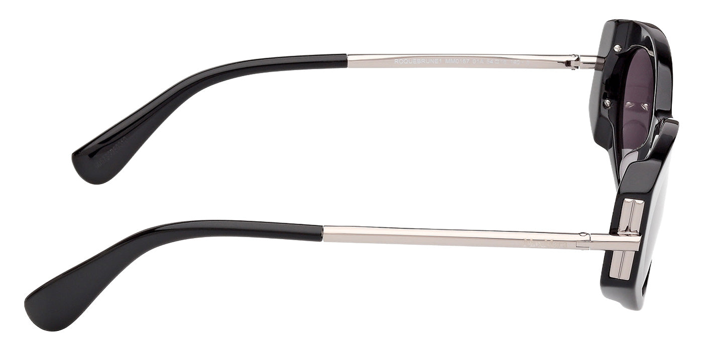 Max Mara MM0167 ROQUEBRUNE 1 01A 54 - Shiny Black / Smoke #id:mm016701a_s:100130