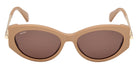 Max Mara MM0167 ROQUEBRUNE 1 46E 54 - Matte Light Brown / Brown #id:mm016746e_s:102100