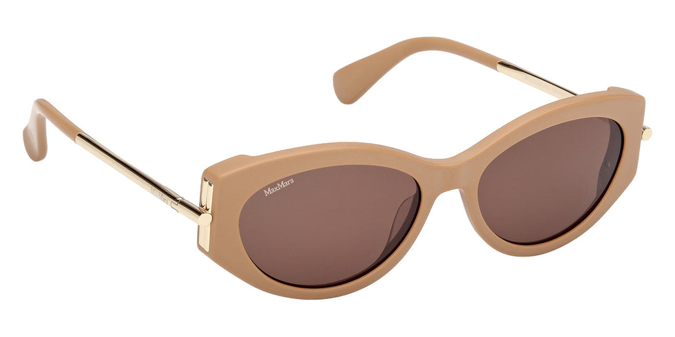 Max Mara MM0167 ROQUEBRUNE 1 46E 54 - Matte Light Brown / Brown #id:mm016746e_s:102135