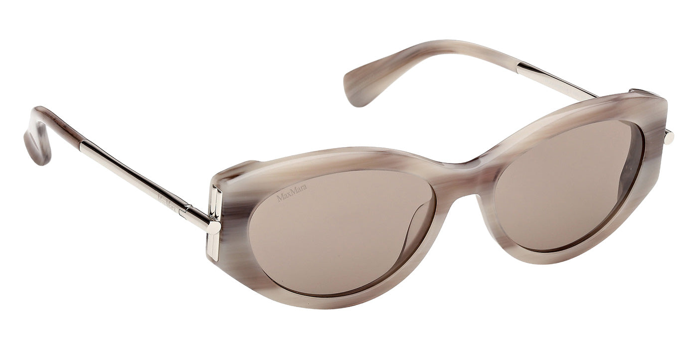 Max Mara MM0167 ROQUEBRUNE 1 60E 54 - Beige Horn / Brown #id:mm016760e_s:104135
