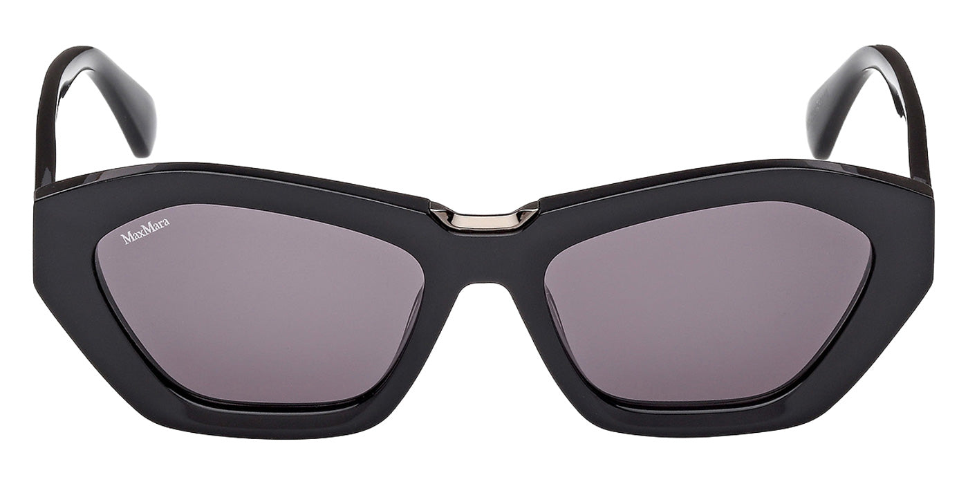 Max Mara MM0169 KATE 01A 54 - Shiny Black / Smoke #id:mm016901a_s:100100