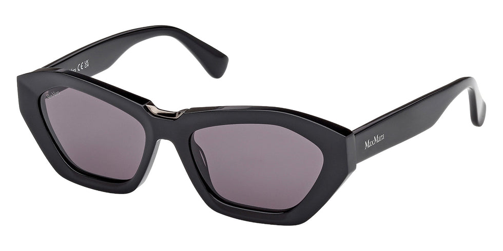 Max Mara MM0169 KATE 01A 54 - Shiny Black / Smoke #id:mm016901a_s:100105
