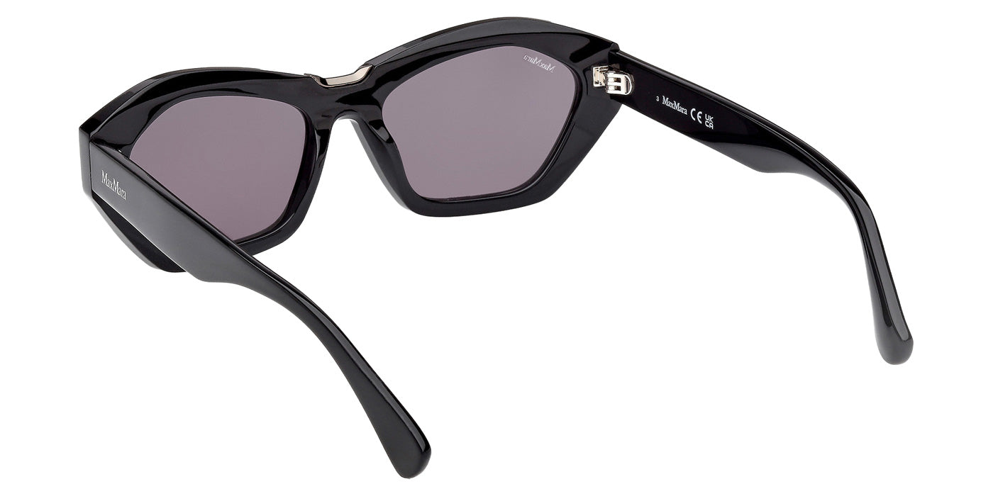 Max Mara MM0169 KATE 01A 54 - Shiny Black / Smoke #id:mm016901a_s:100115