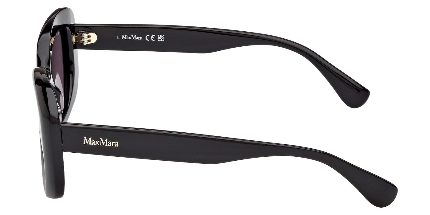 Max Mara MM0170 ELIZABETH 1 01A 53 - Shiny Black / Smoke #id:mm017001a_s:100110