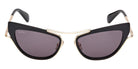 Max Mara MM0172 01A 53 - Shiny Black / Smoke 01A #id:mm017201a_s:100100