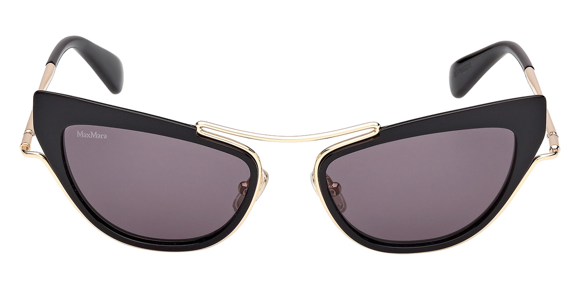 Max Mara MM0172 01A 53 - Shiny Black / Smoke 01A #id:mm017201a_s:100100