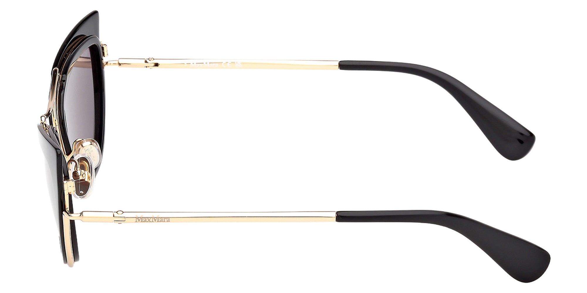 Max Mara MM0172 01A 53 - Shiny Black / Smoke 01A #id:mm017201a_s:100110