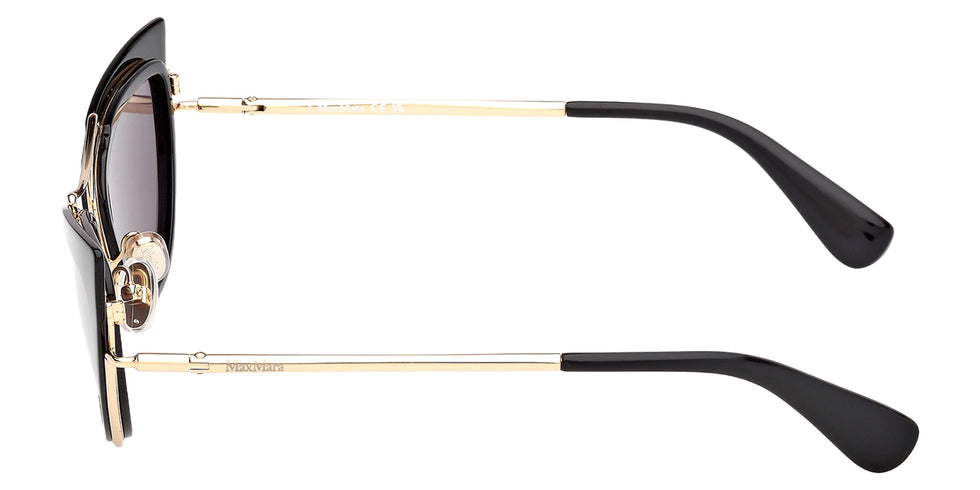 Max Mara MM0172 01A 53 - Shiny Black / Smoke 01A #id:mm017201a_s:100110