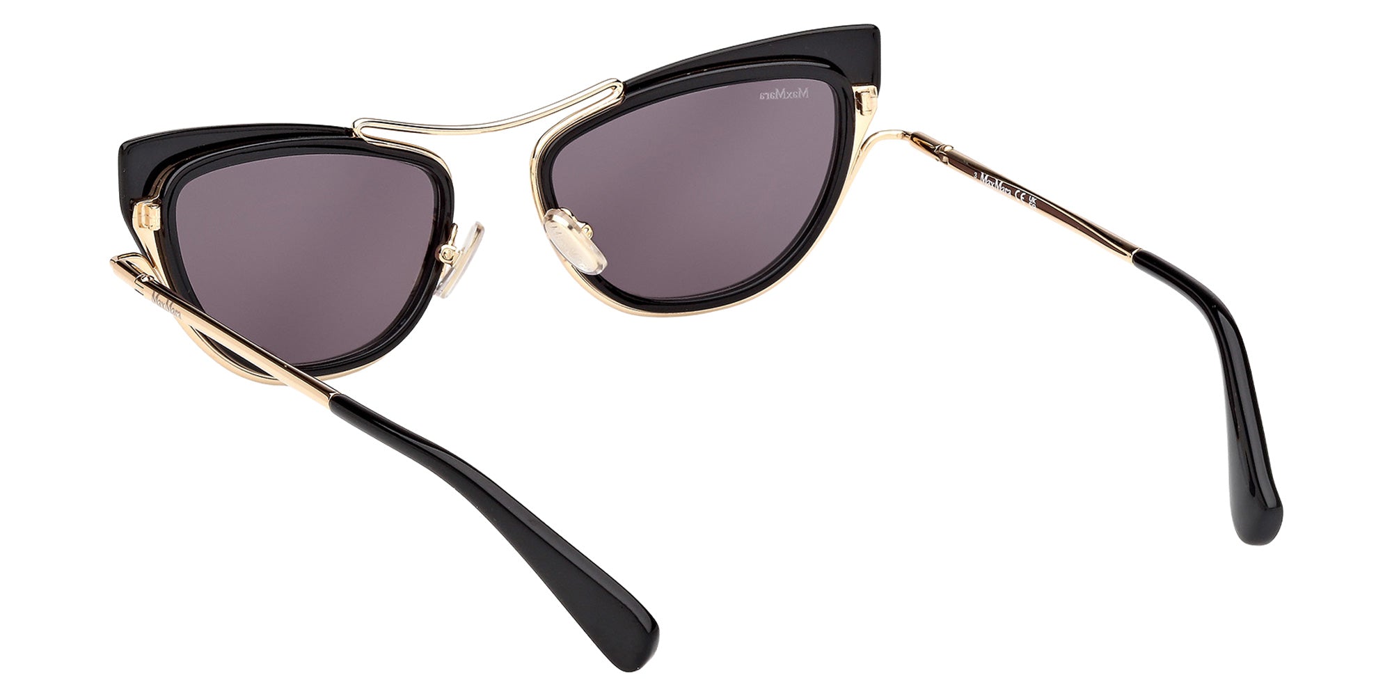 Max Mara MM0172 01A 53 - Shiny Black / Smoke 01A #id:mm017201a_s:100115