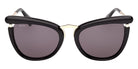 Max Mara MM0186 01A 55 - Shiny Black / Smoke 01A #id:mm018601a_s:100100