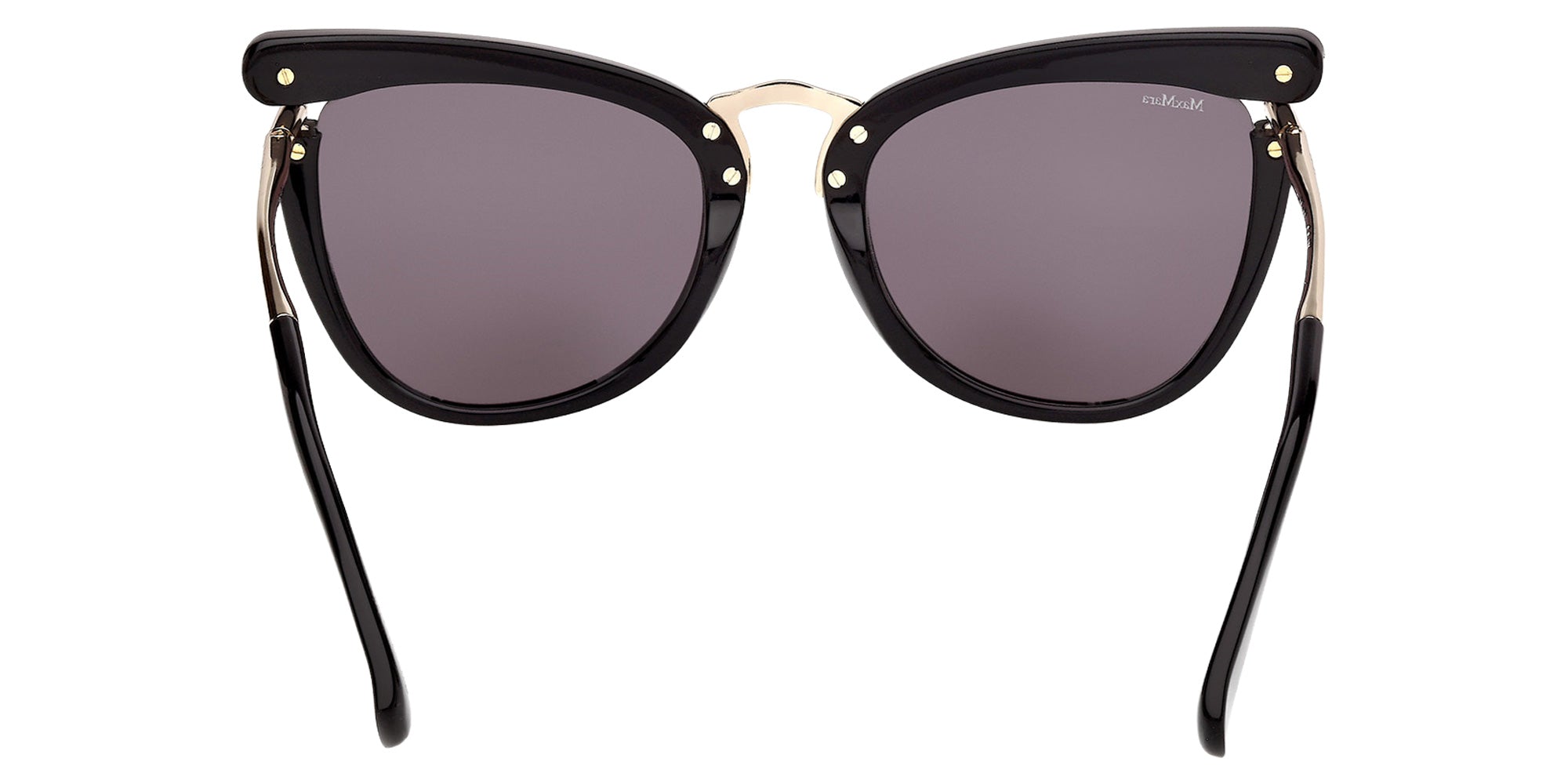 Max Mara MM0186 01A 55 - Shiny Black / Smoke 01A #id:mm018601a_s:100120