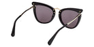 Max Mara MM0186 01A 55 - Shiny Black / Smoke 01A #id:mm018601a_s:100125