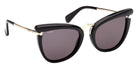 Max Mara MM0186 01A 55 - Shiny Black / Smoke 01A #id:mm018601a_s:100135
