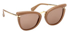 Max Mara MM0186 46E 55 - Shiny Light Brown / Brown 46E #id:mm018646e_s:102135