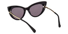 Max Mara MM0187 01A 56 - Shiny Black / Smoke #id:mm018701a_s:100115