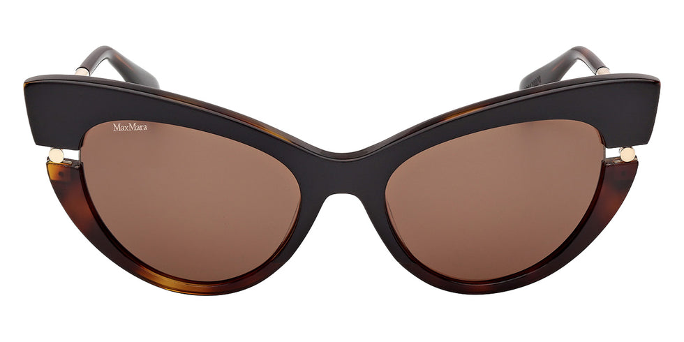 Max Mara MM0187 56E 56 - Black/Havana / Brown #id:mm018756e_s:102100
