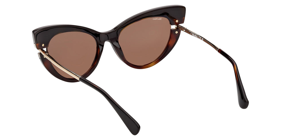 Max Mara MM0187 56E 56 - Black/Havana / Brown #id:mm018756e_s:102115