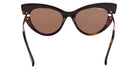 Max Mara MM0187 56E 56 - Black/Havana / Brown #id:mm018756e_s:102120