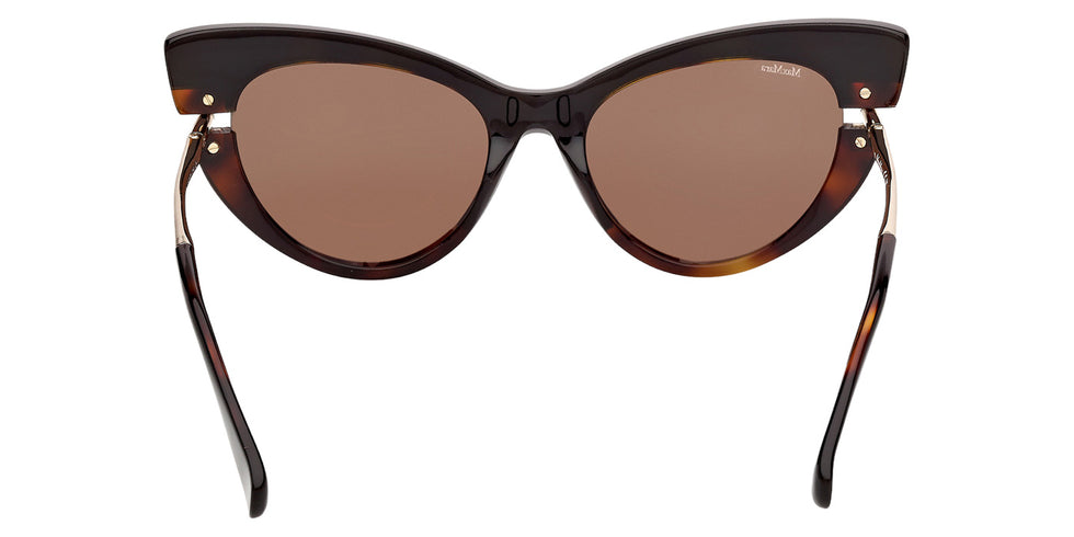 Max Mara MM0187 56E 56 - Black/Havana / Brown #id:mm018756e_s:102120