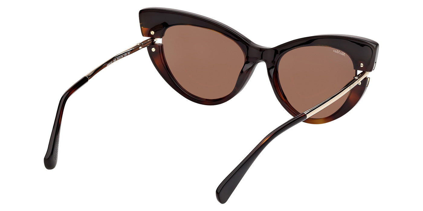 Max Mara MM0187 56E 56 - Black/Havana / Brown #id:mm018756e_s:102125