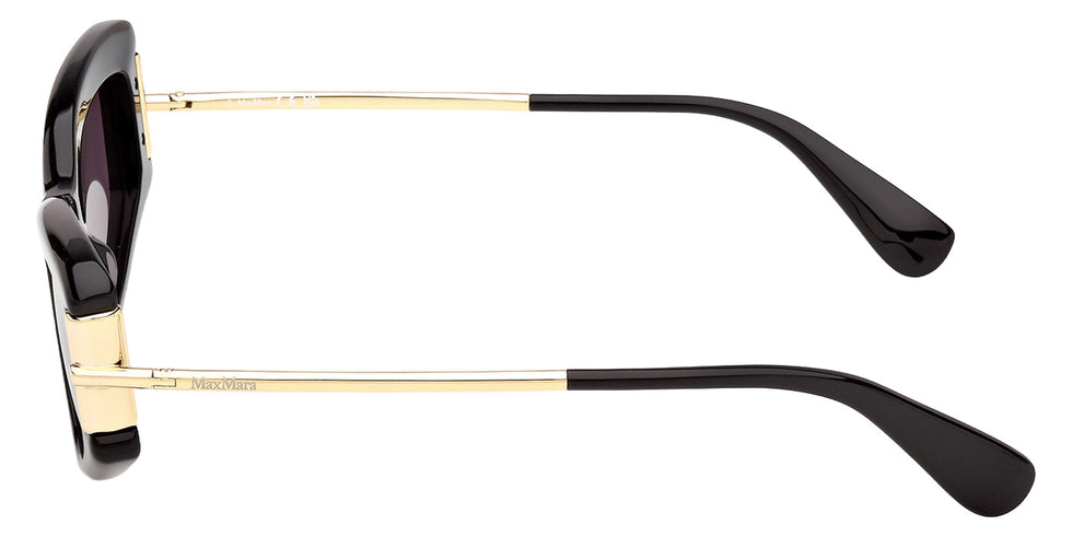 Max Mara MM0189 01A 52 - Shiny Black / Smoke #id:mm018901a_s:100110