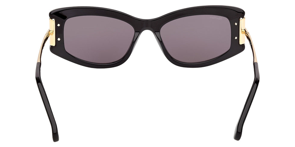 Max Mara MM0189 01A 52 - Shiny Black / Smoke #id:mm018901a_s:100120