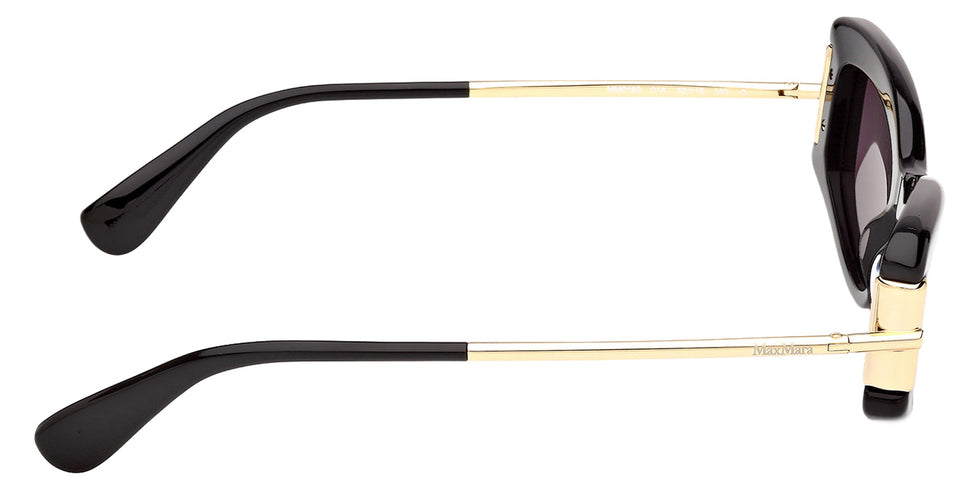 Max Mara MM0189 01A 52 - Shiny Black / Smoke #id:mm018901a_s:100130