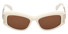 Max Mara MM0189 25E 52 - Shiny White / Brown #id:mm018925e_s:102100