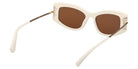 Max Mara MM0189 25E 52 - Shiny White / Brown #id:mm018925e_s:102125