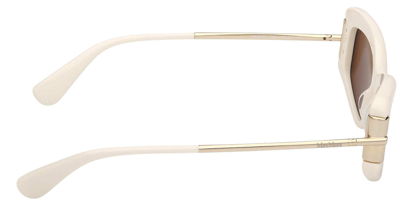 Max Mara MM0189 25E 52 - Shiny White / Brown #id:mm018925e_s:102130