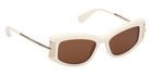 Max Mara MM0189 25E 52 - Shiny White / Brown #id:mm018925e_s:102135