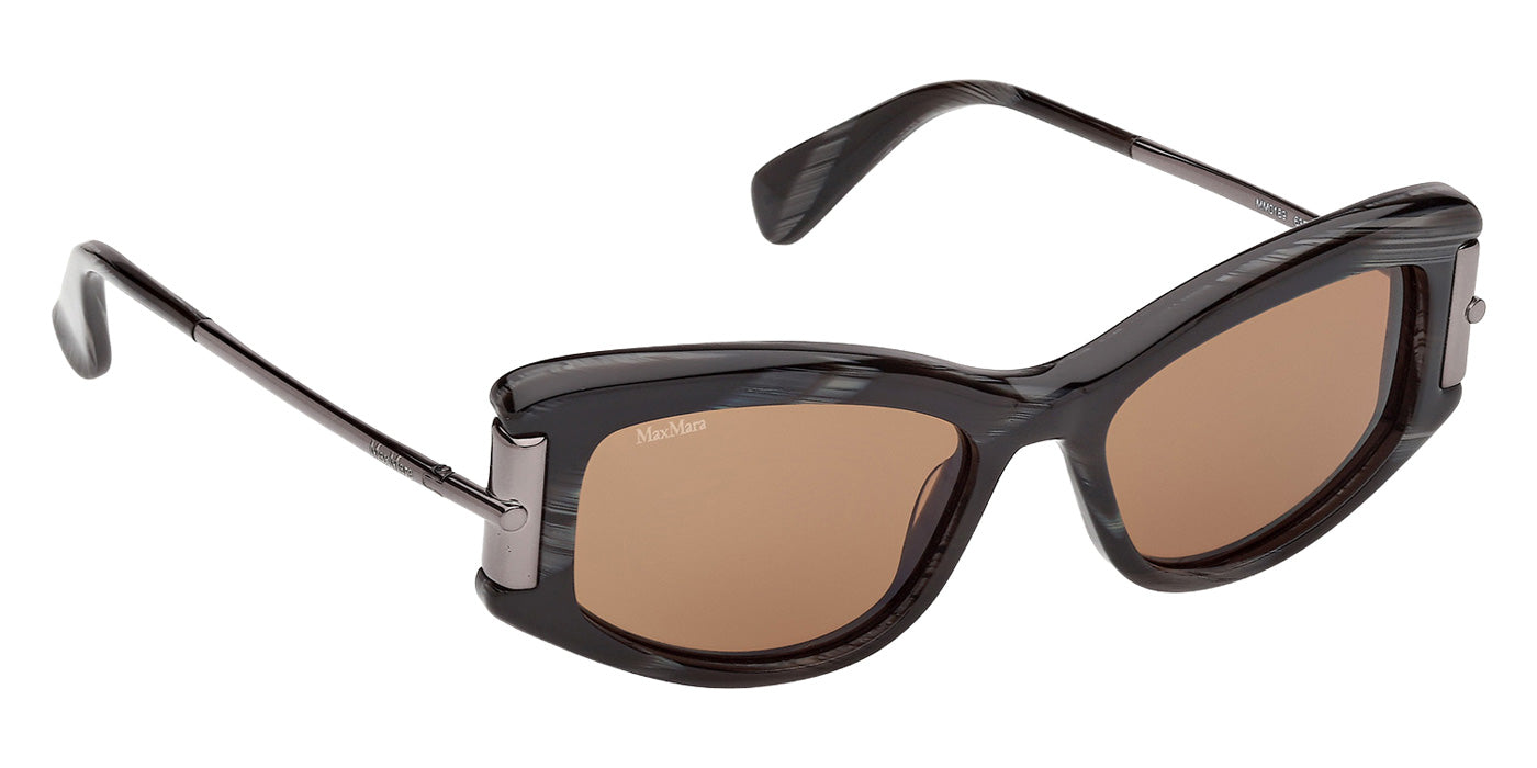 Max Mara MM0189 63E 52 - Black Horn / Smoke #id:mm018963e_s:104135