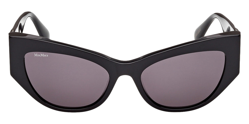 Max Mara MM0192 01A 54 - Shiny Black / Smoke #id:mm019201a_s:100100