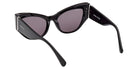 Max Mara MM0192 01A 54 - Shiny Black / Smoke #id:mm019201a_s:100115