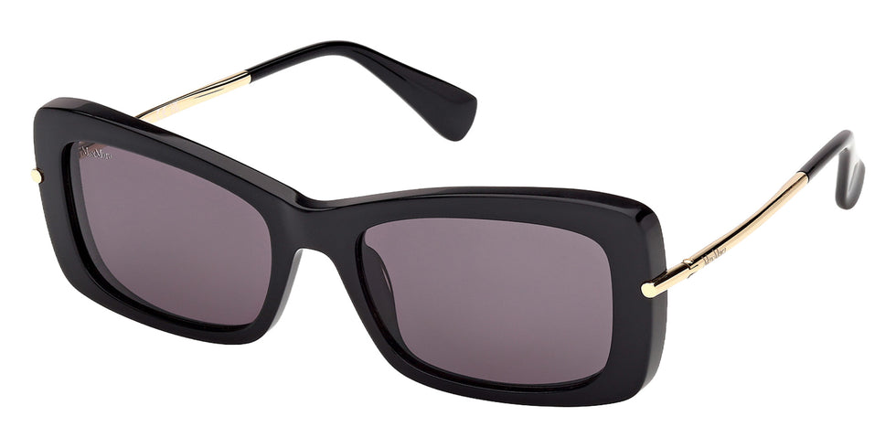 Max Mara MM0194 01A 54 - Shiny Black / Smoke 01A #id:mm019401a_s:100105